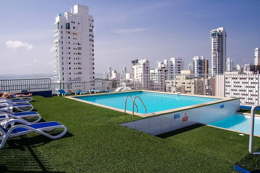 10mo Piso, Piscina, Jacuzzi Y A Pasos De La Playa Apartment Cartagena